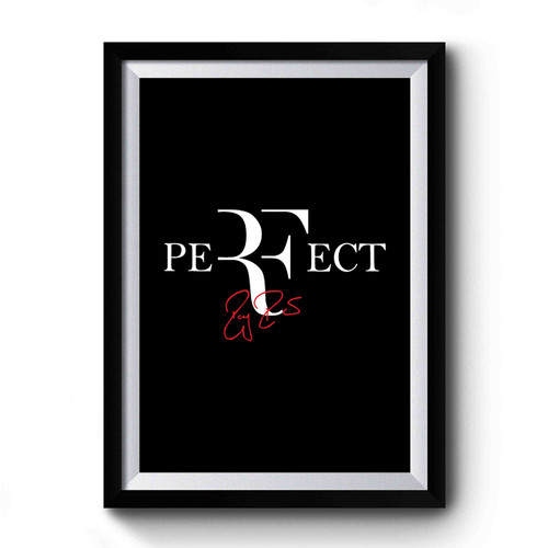 Rf Logo Roger Federer Perfect Tennis Premium Poster